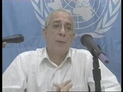 Presser on landmine deaths of two aid workers in Darfur News Clip
