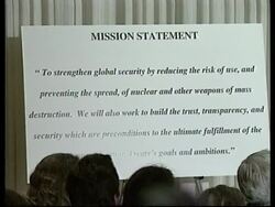 USA: NUCLEAR THREAT INITIATIVE: TURNER &amp; NUNN SPEECHES News Clip