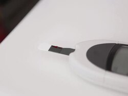 HD: Woman Doing Blood Sugar Test. Stock Footage