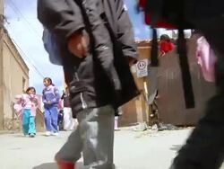 MS LA Shot of kids at School / Potosi, Bolivia Stock Footage