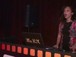 DJ Miss Nix at Target "Falling For You" Event Stock Footage