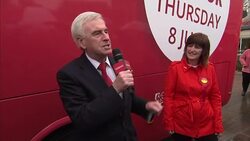 UK 2017 General Election - Labour's John McDonnell Campaigning in Lincoln News Clip