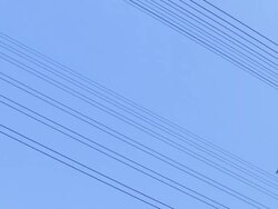 Electric powerlines Stock Footage