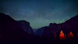 Starry Tunnel View Stock Footage