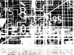 ARCHITECTURE BUILDING PLAN : close-up, black background (TRANSITION) Stock Footage