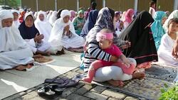 Muslims Celebrate Eid Al-Adha In Indonesia Stock Footage