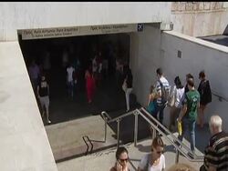 Fears over the possibility of a Greek debt default and signs of division among Europe''s policymakers over how to deal with the crippling crisis combined Monday to send bank stocks sharply lower. News Clip