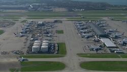 Drone video shows near-idle Heathrow Instructional Video