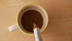 Pouring coffee, close up Stock Footage