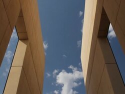 OKC Bombing Memorial Gates Stock Footage