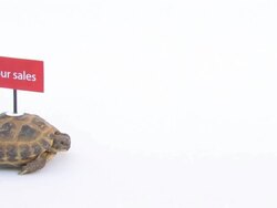 slow sales Stock Footage