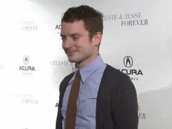 Elijah Wood at Acura Hosts Celeste & Jesse Forever Cast Dinner At The Acura Studio on 1/21/12 in Park City, UT Stock Footage
