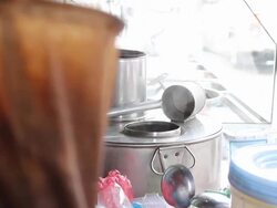 Thai traditional coffee shops. Stock Footage