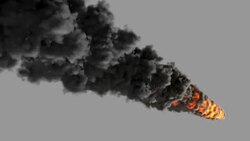 Meteorite falling Loopable Elements isolated with luma matte Stock Footage