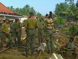 Sri Lanka: Tsunami causes train crash News Clip