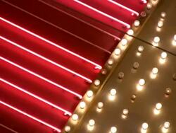 Las Vegas Neon Lights flickering 6 Stock Footage