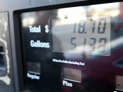 Unseasonably High Gas Prices Suggest Year Of Escalating Prices Stock Footage