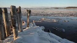Ice Floe Time Lapse Stock Footage