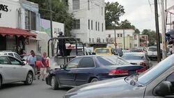 Street food vendor and soldiers in Nuevo Laredo News Clip