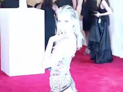 Karolina Kurkova at "PUNK: Chaos To Couture" Costume Institute Gala Stock Footage