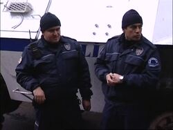 al Qaida suspects arrive at court, security News Clip