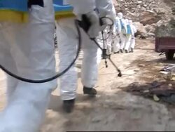 WRAP Demoltion ADDS Army crews disinfect quake ruins Instructional Video