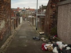 Derelict Houses In Stoke, Up For Auction Stock Footage