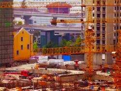 Building construction Stock Footage