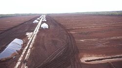 Turf mining field Stock Footage