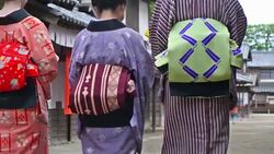 Japanese village in Edo Period Stock Footage