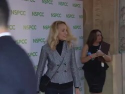 Jerry Hall at A Night Out Withâ€¦ Sir Michael Caine Stock Footage