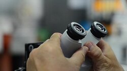 Laboratory microscope. Stock Footage