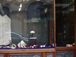 B-ROLL - The shop of Stefano Gammarelli, the Pope's tailor who will be designing the dress of the future Pope in three different sizes in order to fit the unknown Pontiff on February 24, 2013 in Rome, Italy. (Footage by Giulio Origlia/Getty Images) Stock Footage