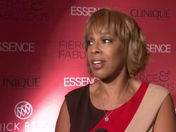 INTERVIEW: Gayle King talks about celebrating essence magazine's 40th anniversary and the group of fierce & fabulous women. Talks about oprah as the fierce and fab gal in her life. Stock Footage