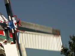 Close up blades windmill Stock Footage