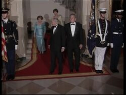 Bush entertains Australian prime minister at White House dinner News Clip
