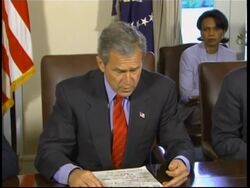 Bush urges restraint in Israel and Gaza News Clip