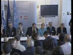 WRAP Serbs, ethnic Albanians in first direct postwar talks on Kosovo News Clip