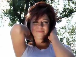 HD: Teenager throwing her hair Stock Footage