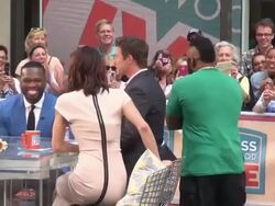 Curtis â€™50 Centâ€™ Jackson, Bethenny Frankel and Mr. T  at â€™Access Hollywood' Stock Footage