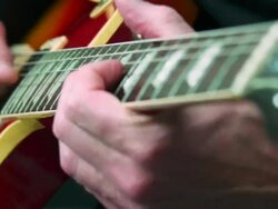 HD Electric Guitar Solo Close-up (4:2:2) Stock Footage