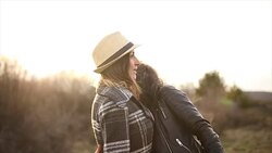 Lesbian love Stock Footage