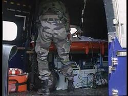 Albania - Soldier injured while doing repair work News Clip