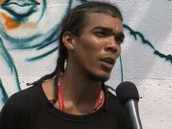 CLEAN: Graffiti homages to Chavez cover the walls of Caracas News Clip