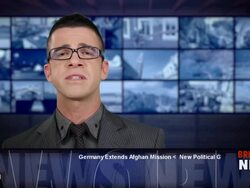 Newscaster Reading The Breaking News Stock Footage