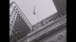 WS Exterior of General Motors Building / Detroit, Michigan, United States Stock Footage