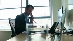 Desk man Stock Footage