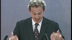 Tony Blair making 'Welfare to Work' speech News Clip