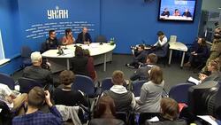 The Eurovision Song Contest winner Jamala press conference in Kiev Stock Footage