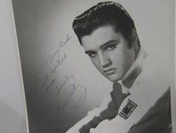 Elvis Presley Signed & Inscribed Original Photograph to Irving Berlin Stock Footage